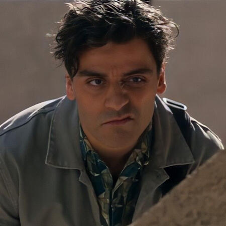 steven grant from the moon knight tv show. he is pulling a disgruntled face towards the camera